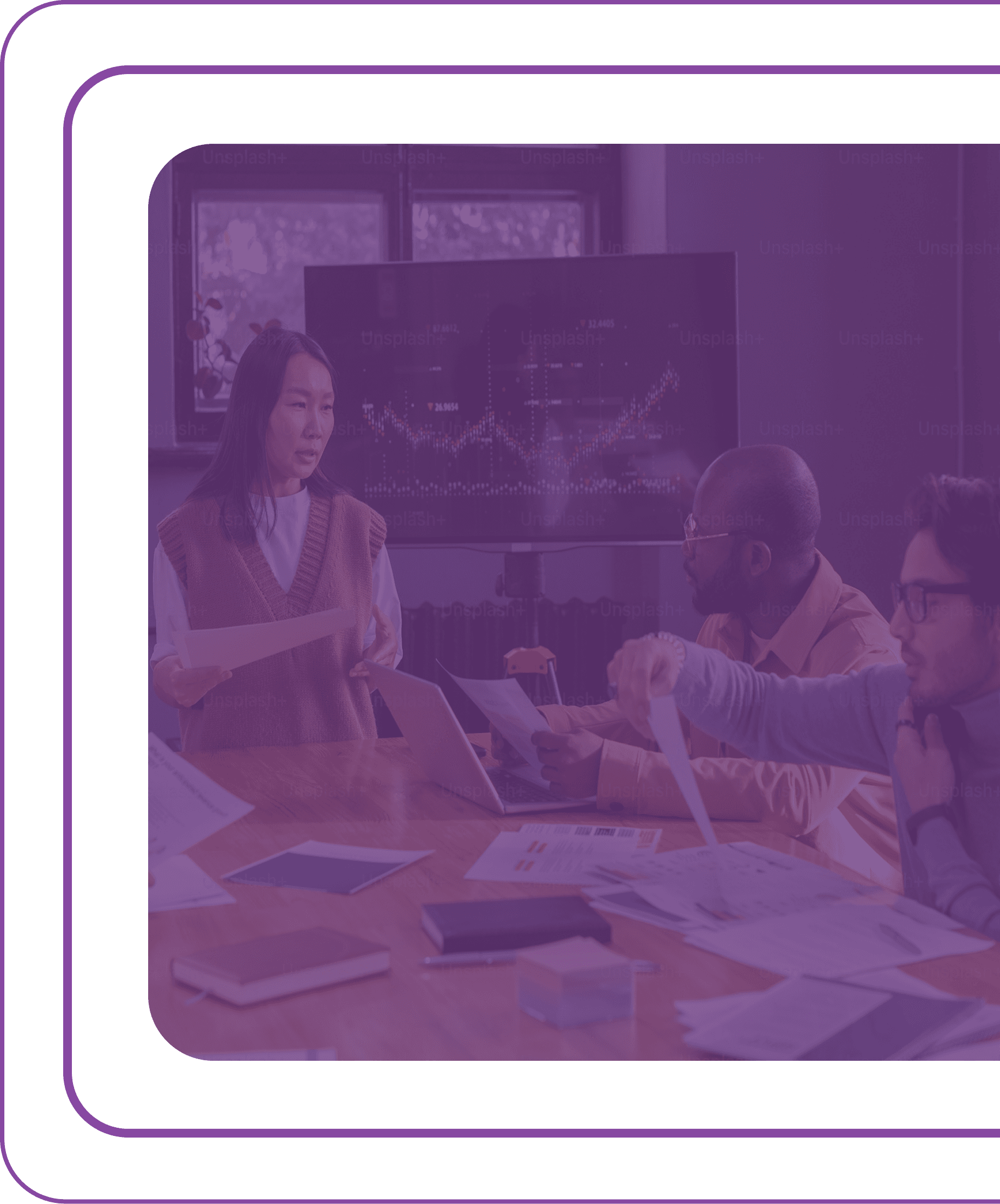 a group of people sitting around a table